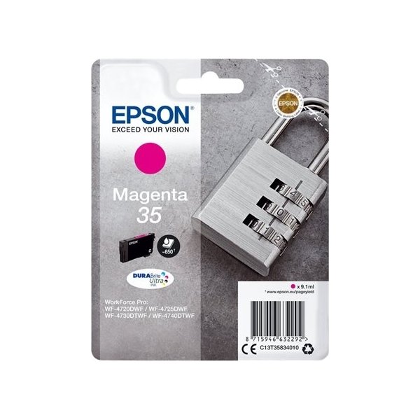 Epson 35 blækpatron, magenta, 650s