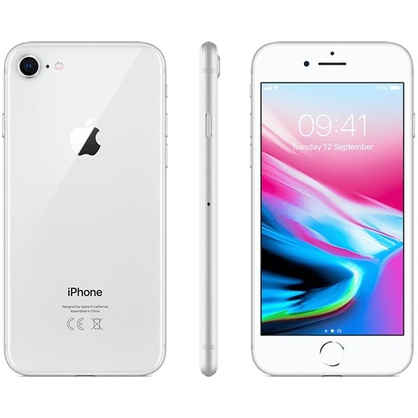 Apple iPhone 8, 64GB, sølv