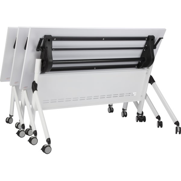 Flip-top bord 140x60 cm, Hvid