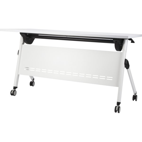 Flip-top bord 140x60 cm, Hvid