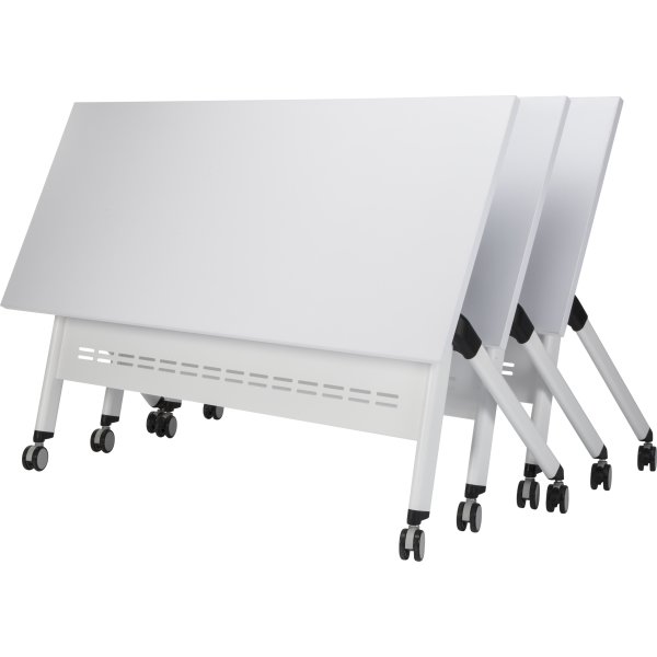Flip-top bord 140x60 cm, Hvid