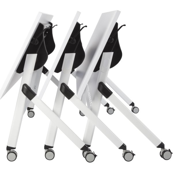 Flip-top bord 140x60 cm, Hvid