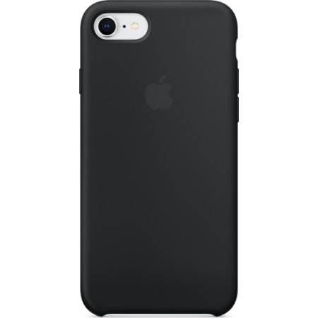 Apple iPhone 8 silikone cover, sort