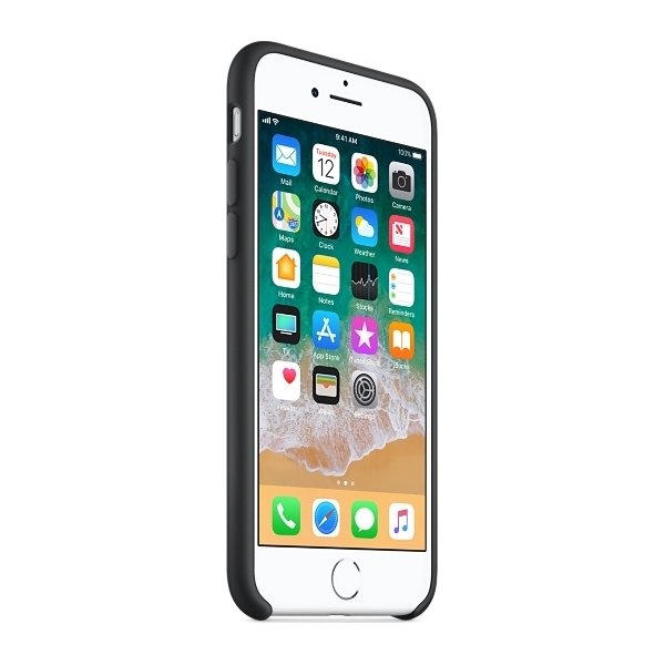 Apple iPhone 8 silikone cover, sort