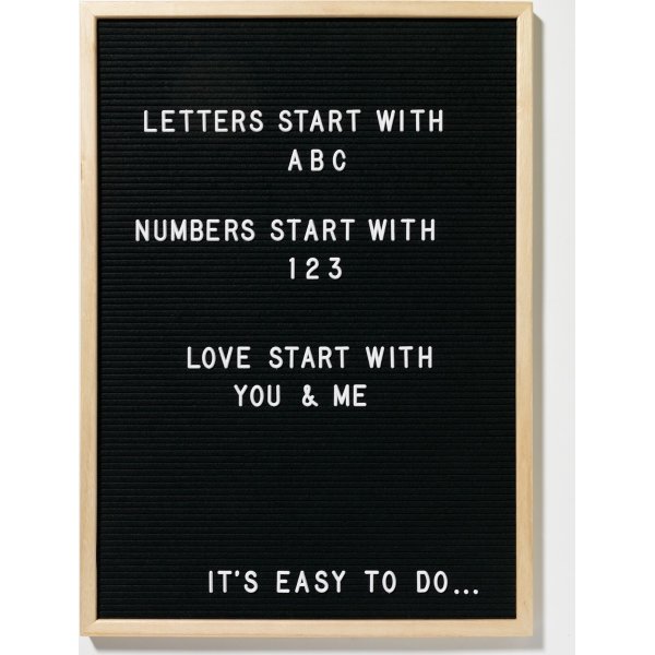 Naga Letterboard inkl. 145 tegn,40x50 cm
