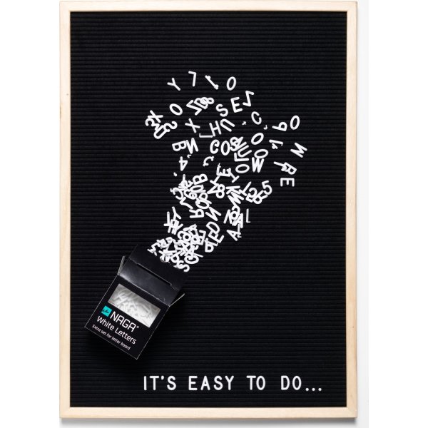 Naga Letterboard inkl. 145 tegn,40x50 cm