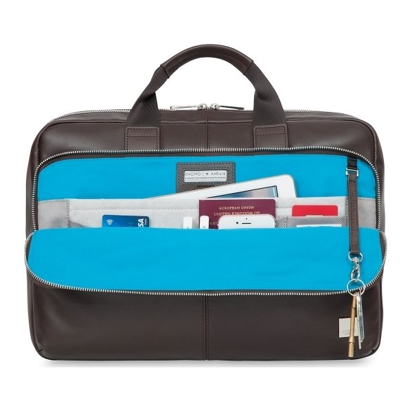 Knomo Newbury briefcase 15" computertaske, brun