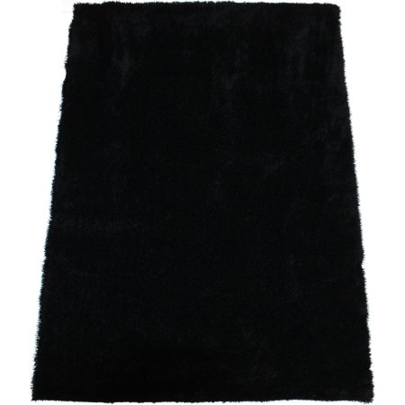 Easy Cozy sort tæppe, Ø 120 cm.