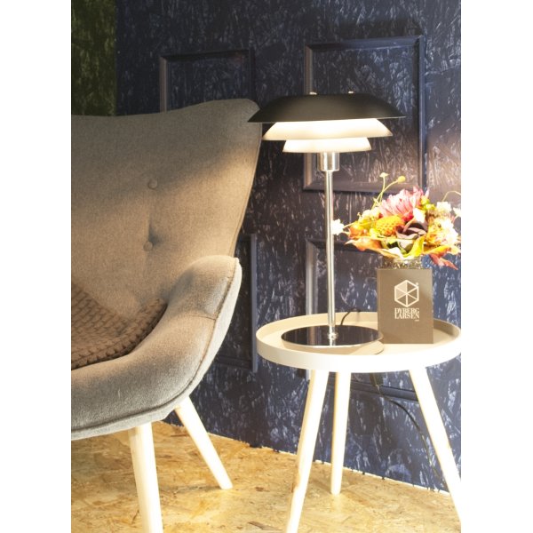 DL31 Bordlampe, Mat sort, H 50 cm