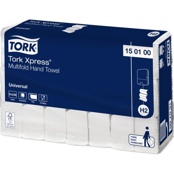 Tork Universal Håndklædeark, hvid