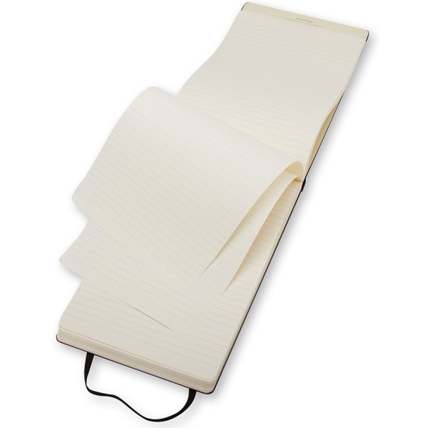 Moleskine Rep. Hard Notesbog Large, linjeret, sort