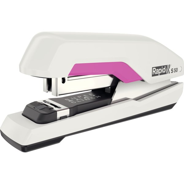 Rapid S50 Hæftemaskine, hvid/pink