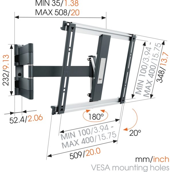 Vogels THIN 445 TV-ophæng, sort