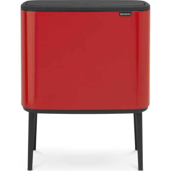 Brabantia BO Touch Bin 11+23 L, passion red