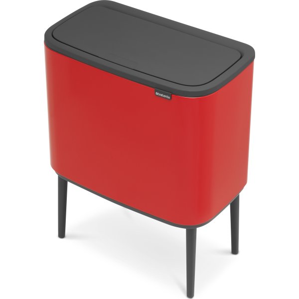 Brabantia BO Touch Bin 11+23 L, passion red