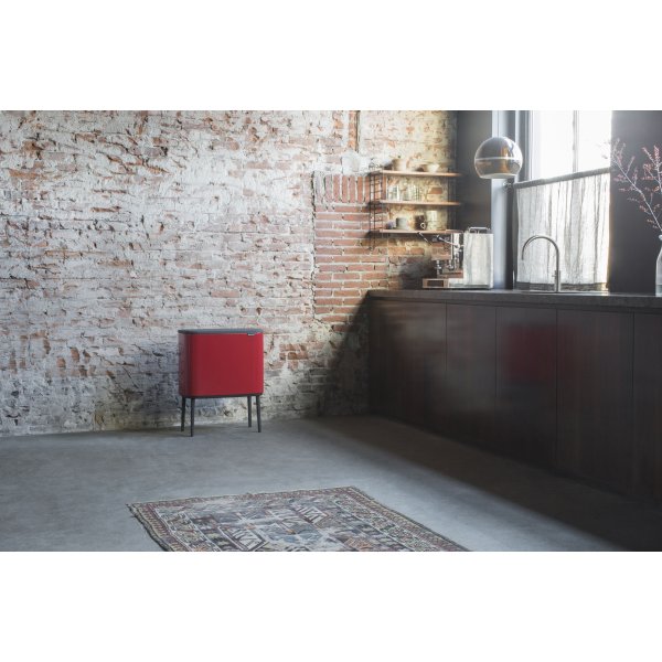 Brabantia BO Touch Bin 11+23 L, passion red