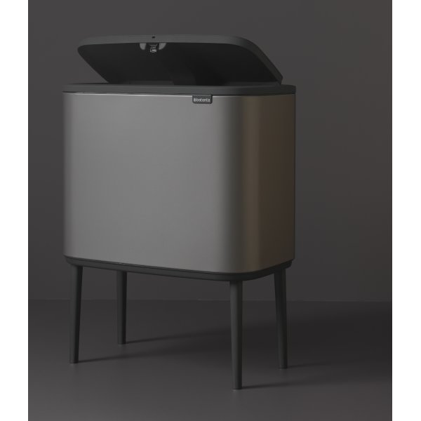 Brabantia BO Touch Bin 11+23 L, platinum
