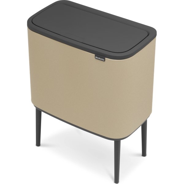 Brabantia BO Touch Bin 11+23 L, golden beach