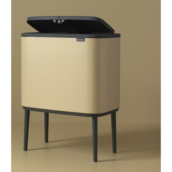 Brabantia BO Touch Bin 11+23 L, golden beach