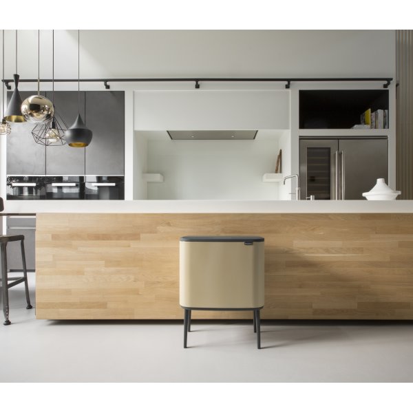 Brabantia BO Touch Bin 11+23 L, golden beach