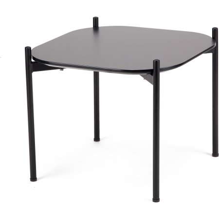 Ziggy lounge/sofabord, 50x50x40 cm, sort laminat