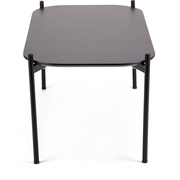 Ziggy lounge/sofabord, 50x50x40 cm, sort laminat