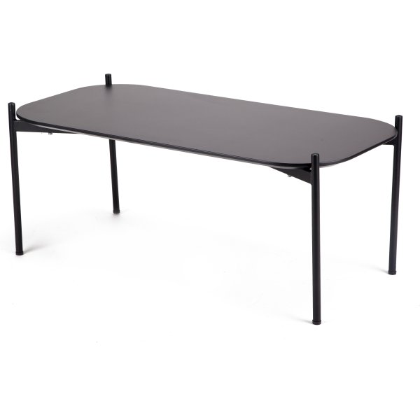 Ziggy lounge/sofabord, 50x100x40 cm, sort laminat