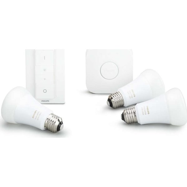 Philips HUE E27 "atmosfærelys" sampak, hvid+farvet