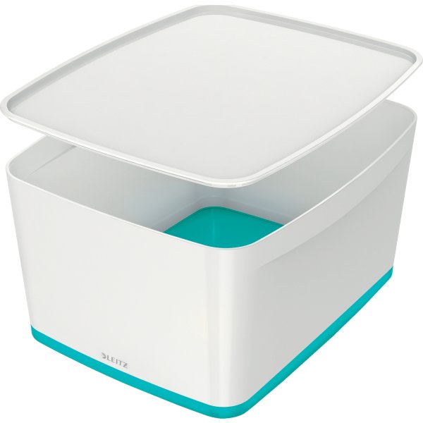 Leitz MyBox Opbevaringsboks Large, hvid/grå