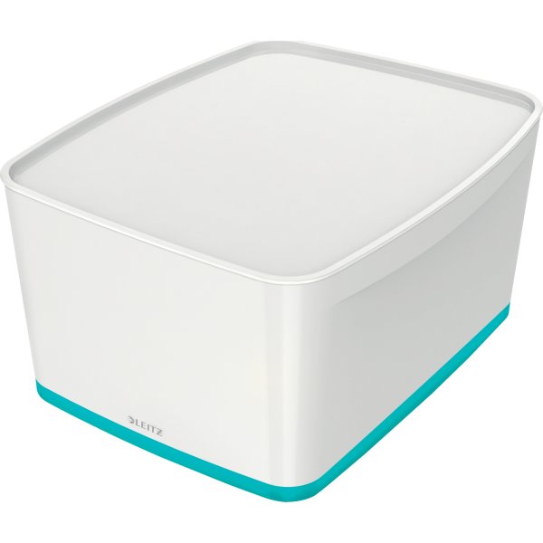 Leitz MyBox Opbevaringsboks Large, hvid/grå