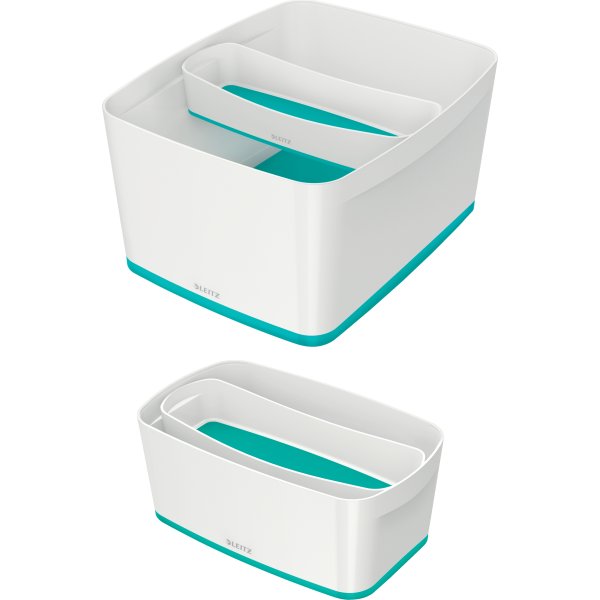 Leitz MyBox Opbevaringsbakke Long, hvid/grå