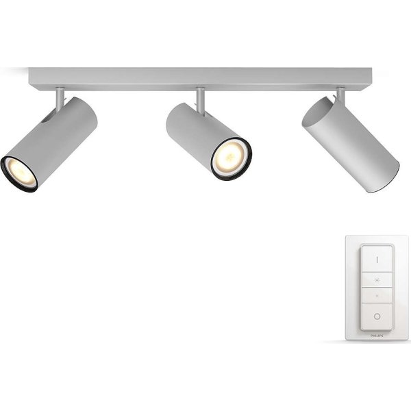 Philips HUE Buratto 3 x GU10 spot, alu + kontakt