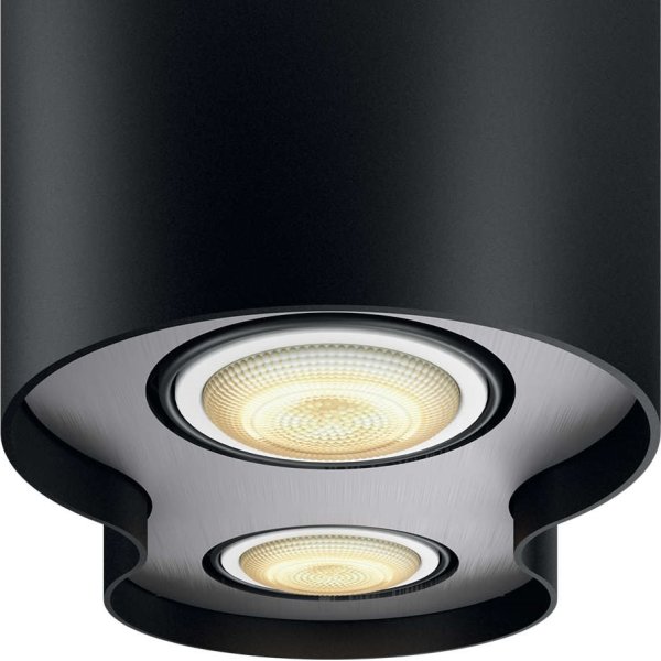 Philips HUE Pillar GU10 2x spotlys, sort + kontakt