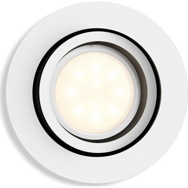 Philips HUE Milliskin GU10 indbygningsspot, hvid