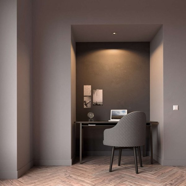 Philips HUE Milliskin GU10 firkantet spotlys, alu