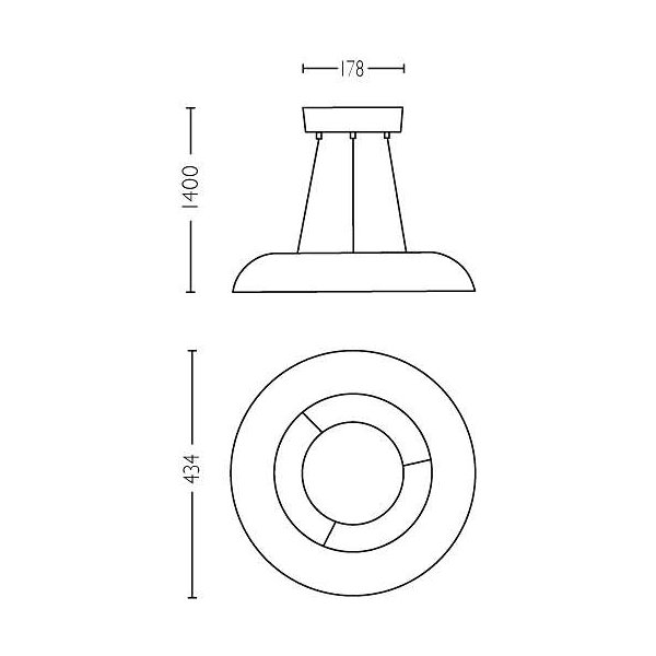 Philips HUE Amaze pendel lampe, sort