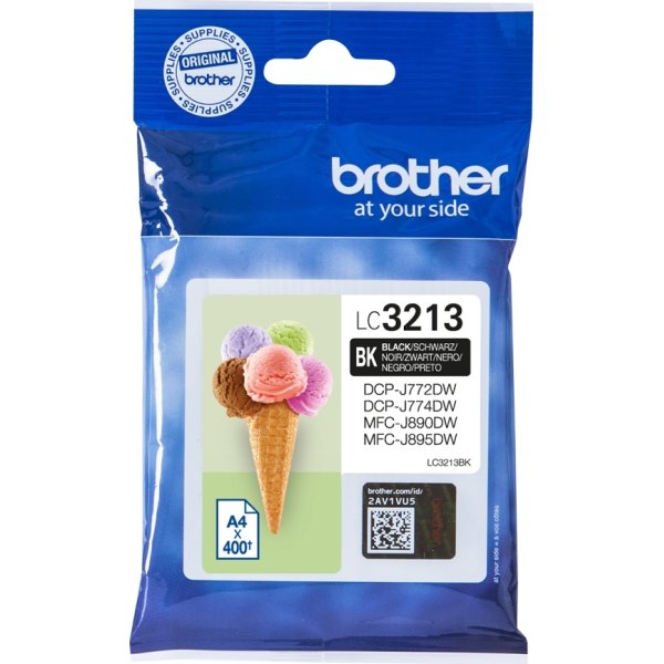 Brother LC3213 blækpatroner, sort, 400s