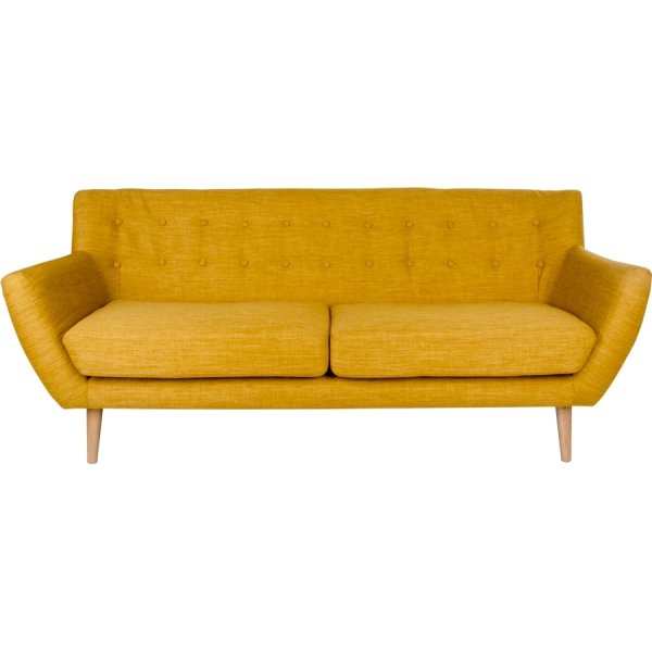 Jupiter 3 personers sofa, karry m. træben