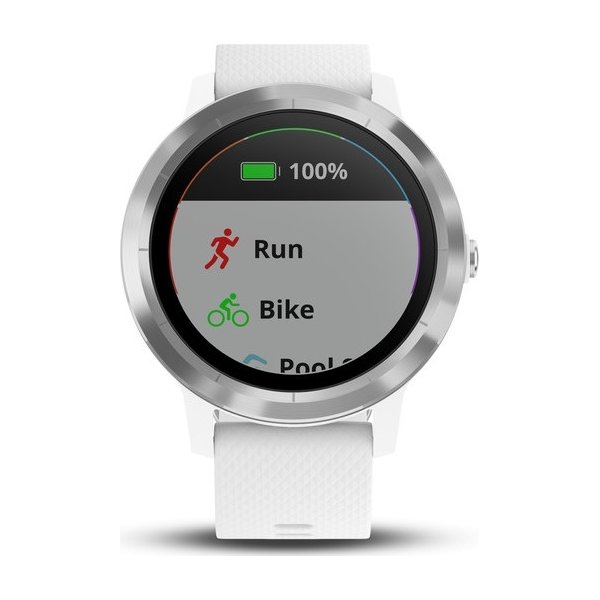 Garmin vívoactive® 3 GPS-smartwatch, hvid/stål