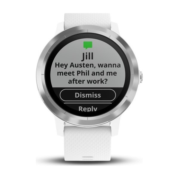 Garmin vívoactive® 3 GPS-smartwatch, hvid/stål