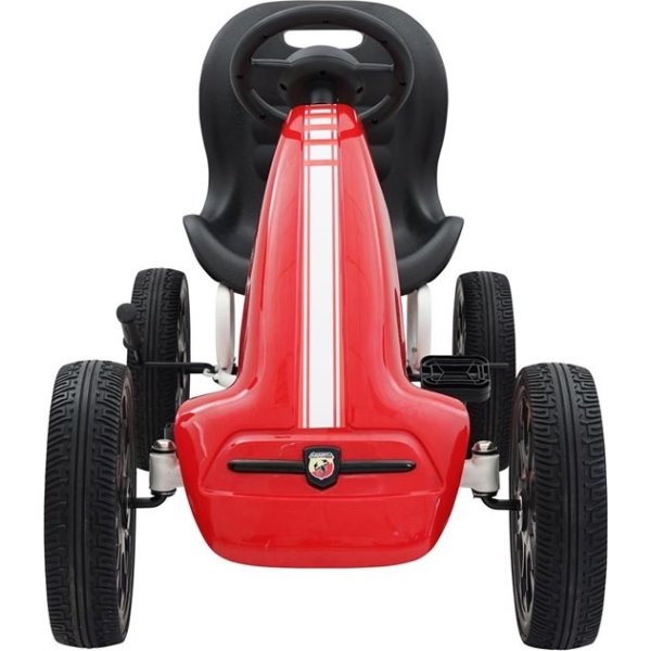 Abarth pedal-Gokart med gummidæk, rød