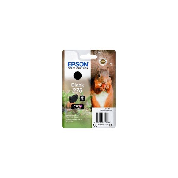 Epson T378 blækpatron, sort, 5.5 ml