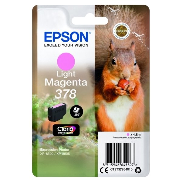 Epson T378 blækpatron, light magenta, 4.8 ml