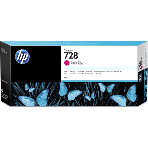 HP nr.728/F9K16A blæk, magenta, 300ml