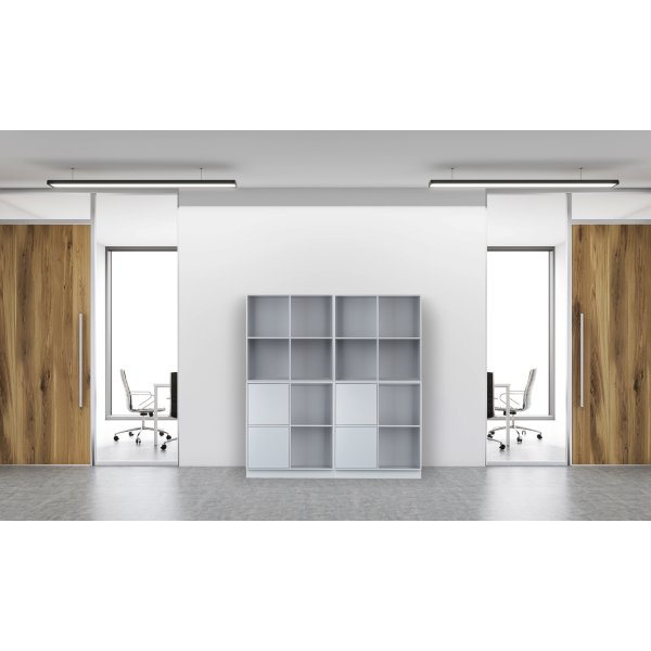 HAVANA reol m/4 rum - Light grey D.34 inkl. ophæng