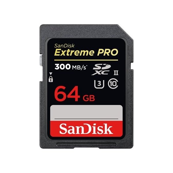 SanDisk Extreme Pro SDXC 64GB - 300MB/s UHS-II