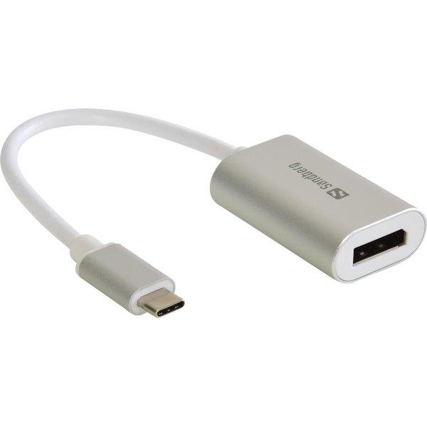 Sandberg USB-C til DisplayPort Link, sølv