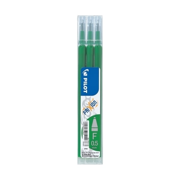 Refill til Pilot Frixion Clicker, grøn 3 stk.