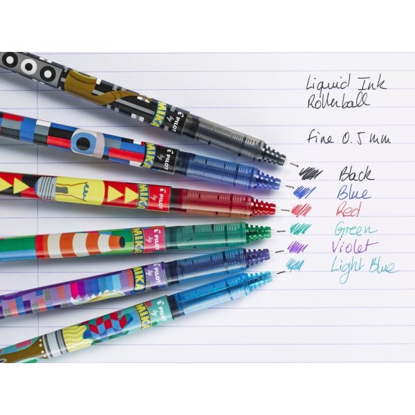 Pilot Hi-Tecpoint V5 Mika Rollerball, sort