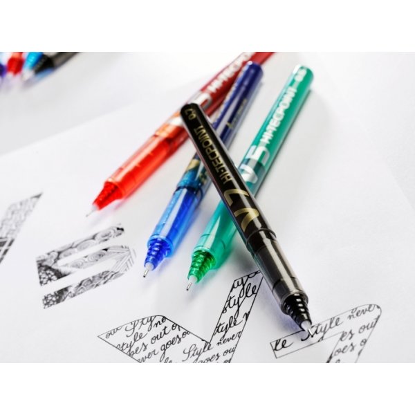 Pilot BegreenHi-tecpoint V5 rollerpen, 0,3mm, sort